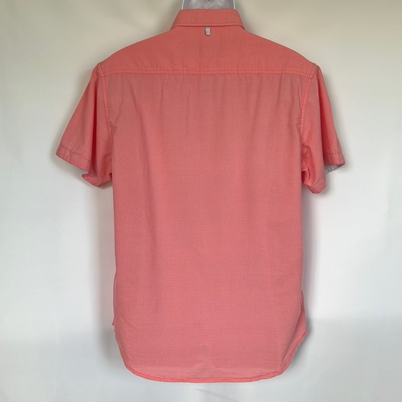 PD&C Large Coral Button Down Casual Shirt - Picture 2 of 14